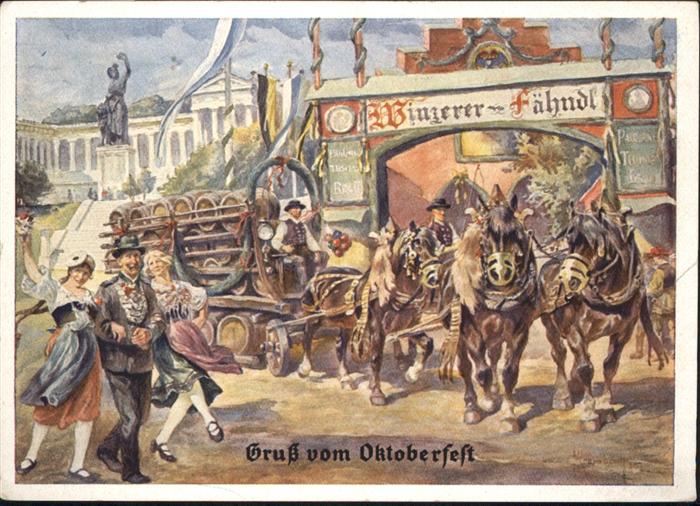 Muenchen Bayern ferdekutsche Oktoberfest