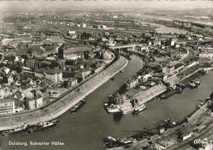 Duisburg Ruhr Duisburg Fliegeraufnahme Ruhrorter Häfe