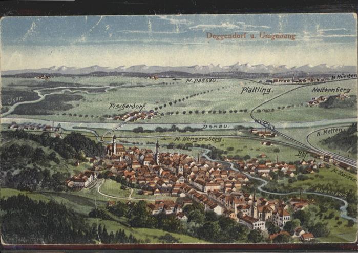 Deggendorf Donau Deggendorf Panorama
