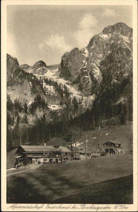 Berchtesgaden Wirtschaft Vorderbrand