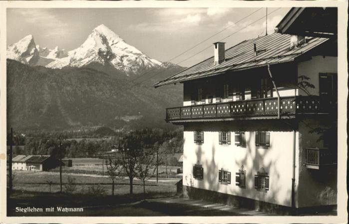 Berchtesgaden Siegllehen Watzmann