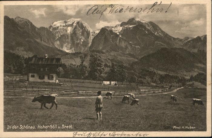 Berchtesgaden Schoenau Hoher Goell Brett x