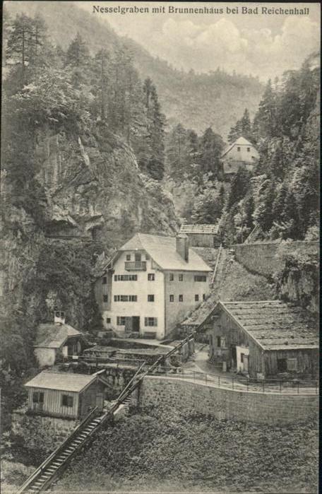 Bad Reichenhall Nesselgraben Brunnenhaeus