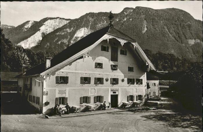 Weissbach Alpenstrasse Gasthaus Obermuehle