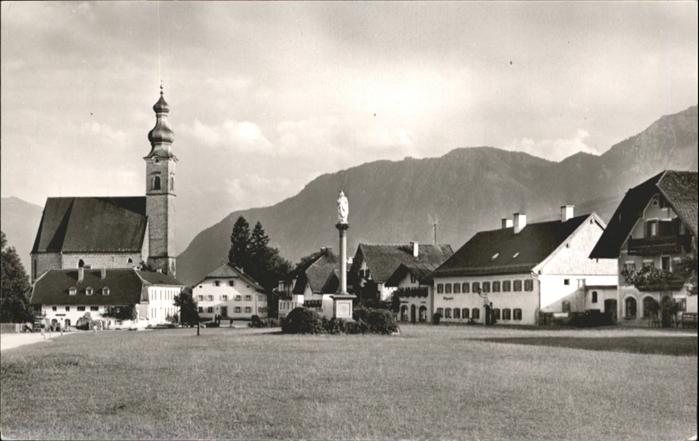 Anger Bad Reichenhall Anger Dorfplatz Hochstaufen