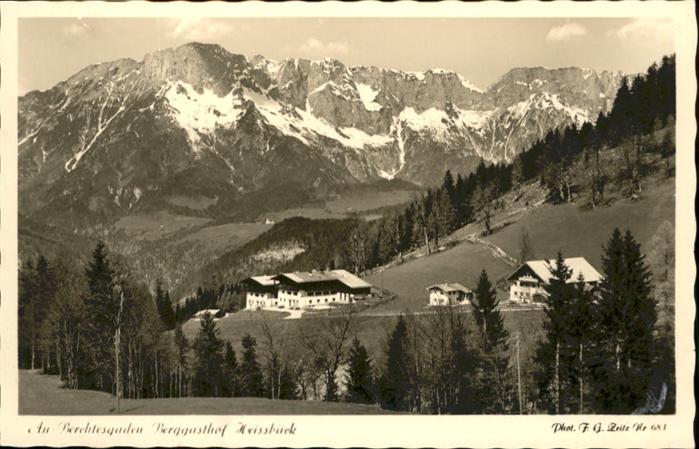 Oberau Berchtesgaden Gasthof Heissbaeck