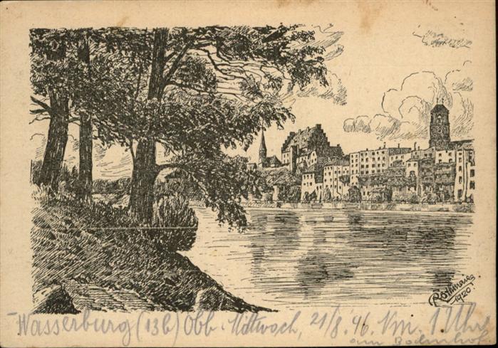 Freising [Stempelabschlag] Wasserburg