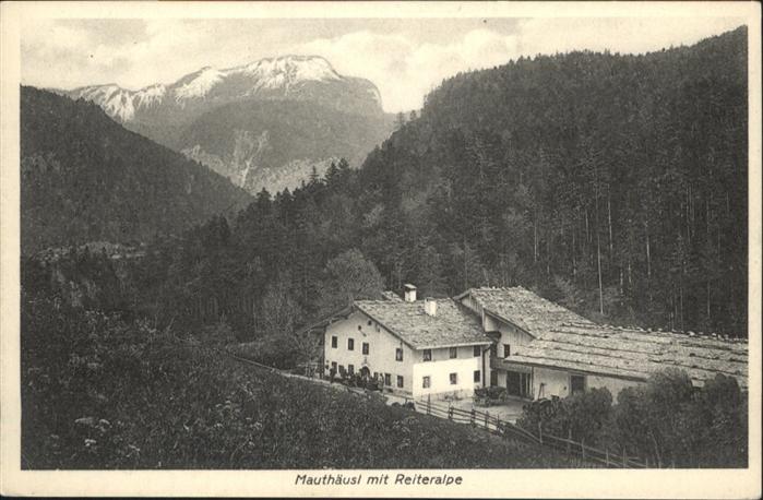 Bad Reichenhall Mauthäusl Reiteralpe