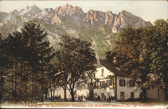 Koenigssee t Bartholcma Forsthaus Watzmann
