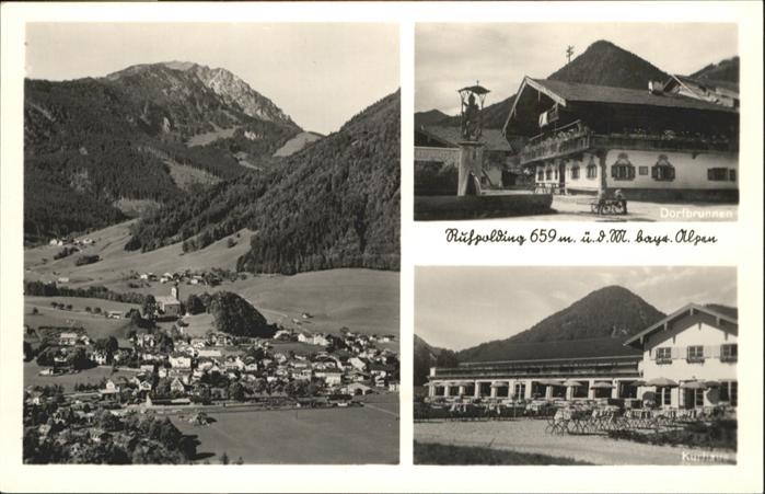 Ruhpolding Bayern Dorfbrunnen Kurhaus