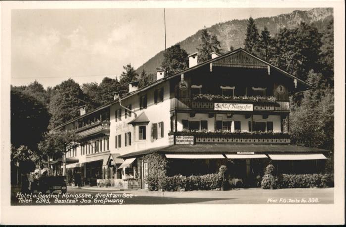 Koenigssee otel Gasthof Königssee *