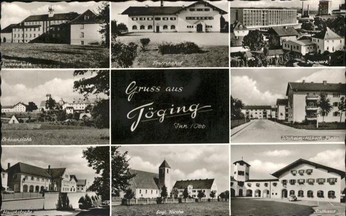 Toeging Inn Töging Volksschule Rathaus Innwerk