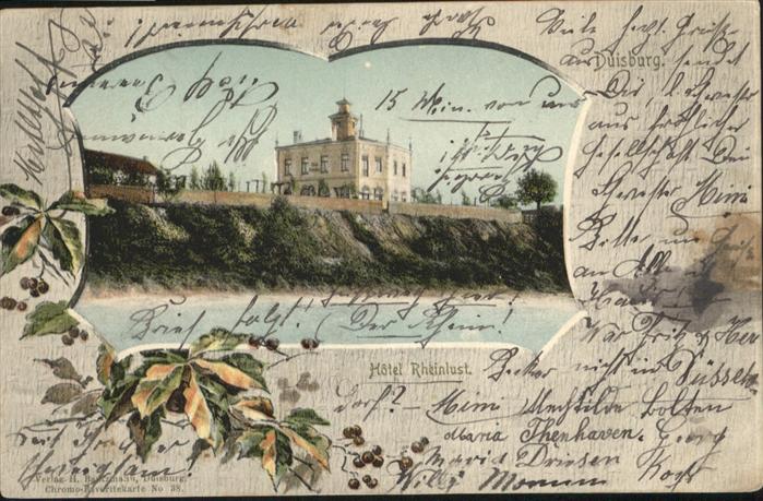 Duisburg Ruhr Duisburg Hotel Rheinlust