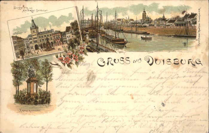 Duisburg Ruhr Duisburg Burgplatz Kriegerdenkmal