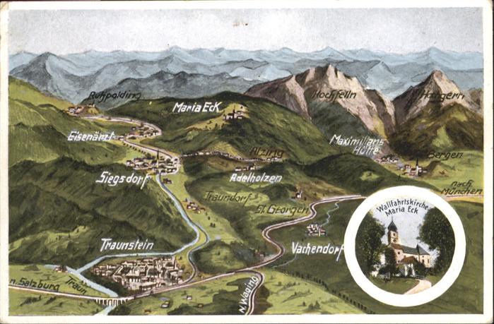 Maria Eck Kirche Maria Eck Panorama