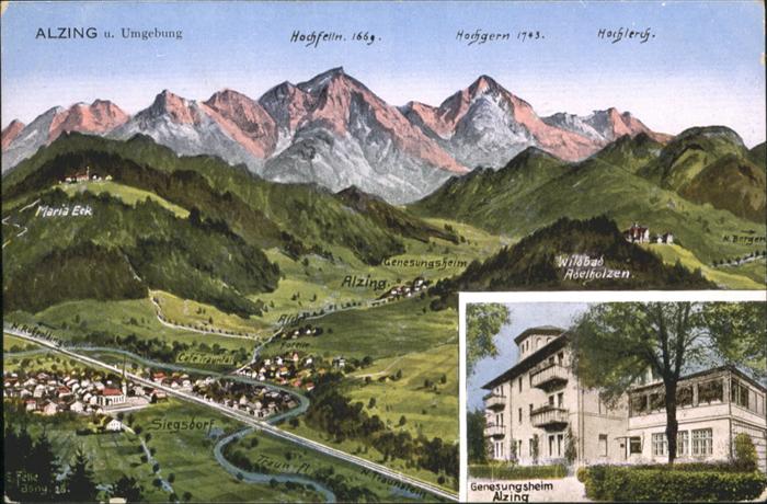 Alzing Traunstein Genesungsheim Panorama