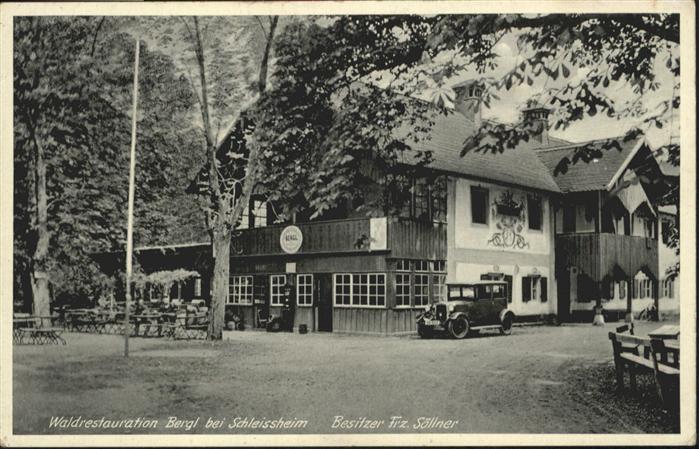 Schleissheim Oberschleissheim Waldrestaurant Bergl