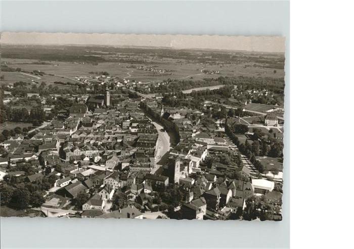 Muehldorf Inn Bayern Fliegeraufnahme