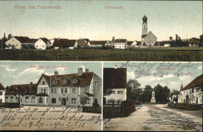 Moorenweis Gasthaus zur alten Post Mariensäule