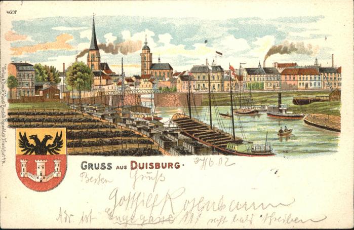 Duisburg Ruhr Duisburg Wappen Hafen