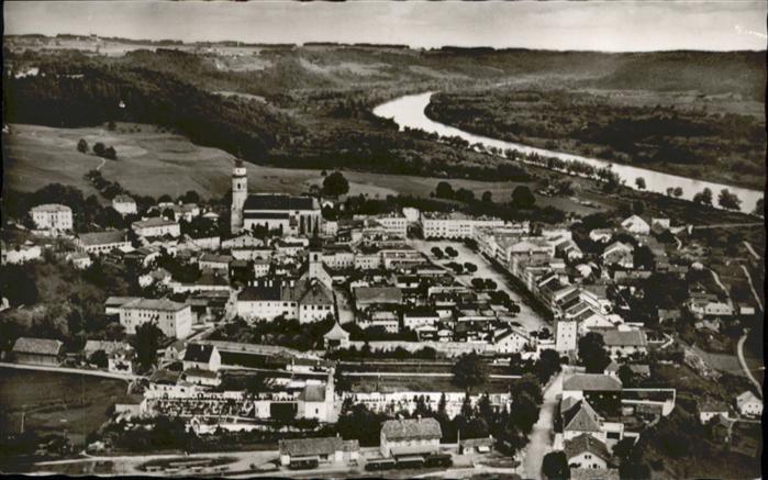 Tittmoning Salzach Fliegeraufnahme