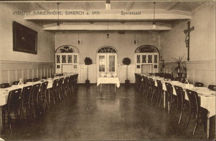 Simbach Inn Institut Marienhöhe Speisesaal