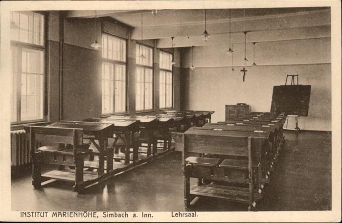 Simbach Inn Institut Marienhöhe Lehrsaal Schultafel
