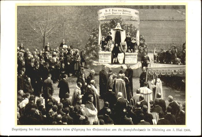 ALToeTTING Bayern St Franziskushaus Kirchenfuerste Pilgerzug