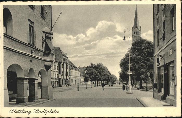 Plattling Isar Bayern Stadtplatz