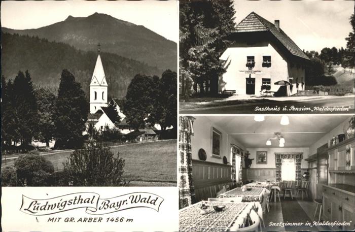 Ludwigsthal Grosser Arber Gasthaus Pension Waldesfr