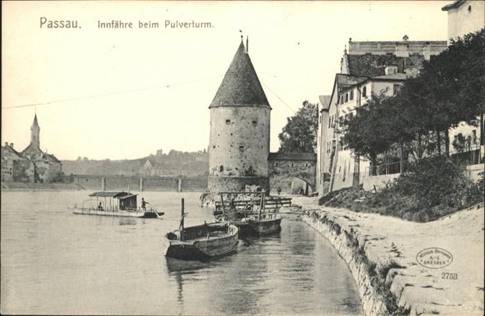 PAssAU Bayern Innfaehre Pulverturm