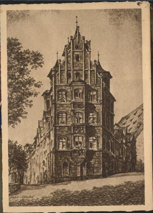 NueRNBERG  CITY Topplerhaus Zerstoerte Denkmaeler