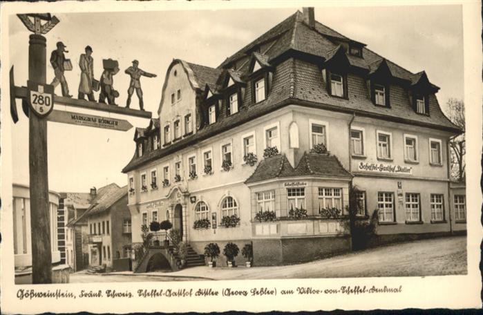 Goessweinstein Scheffelstube Scheffel Denkmal