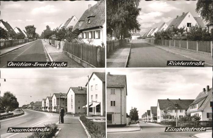 ERLANGEN Bayern Richterstrasse Christian Ernst Strasse Drausnickstrasse Elisabet