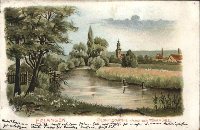 Erlangen Regnitzpartie Wöhrmühle