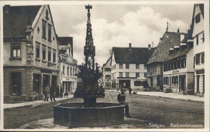 Saulgau Bad Sigmaringen BW Rathausbrunnen