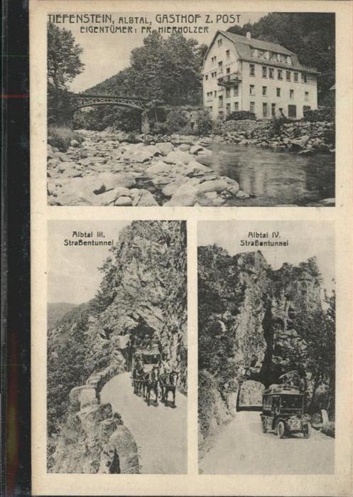 Tiefenstein Albtal Strassentunnel Gasthof