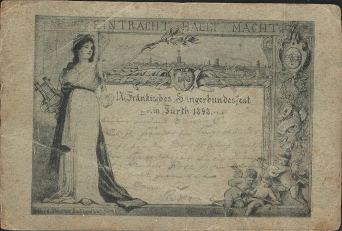 Fuerth Bayern Fränkisches Sängerbundfest