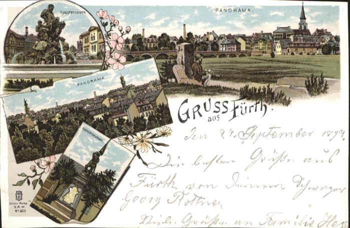 Fuerth Bayern kunstbrunnen Krieger Denkmal