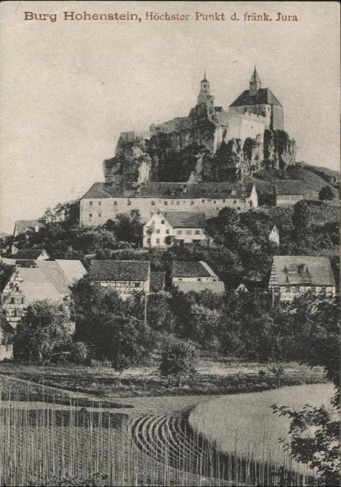 Hohenstein Kirchensittenbach Burg Hohenstein