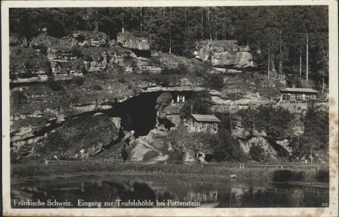 Pottenstein Oberfranken Teufelshöhle Eingang