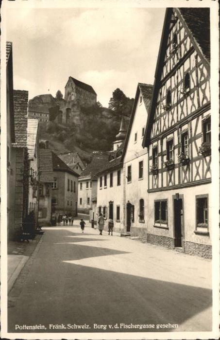 Pottenstein Oberfranken Burg Fischergasse