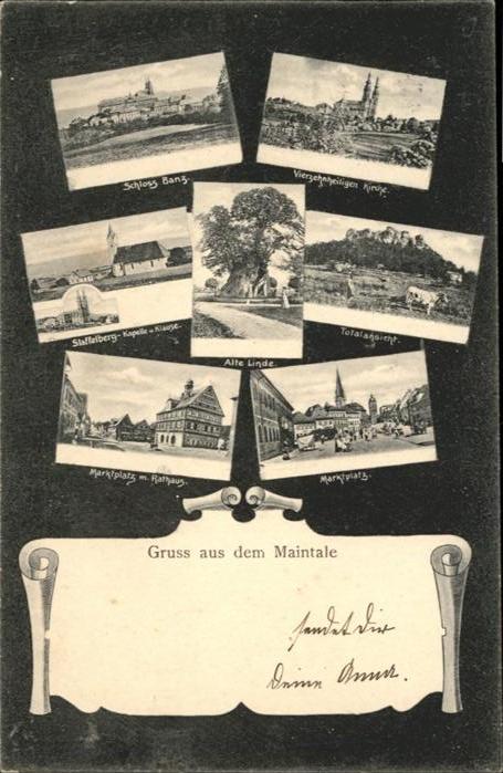 Schloss Banz Vierzehnheiligen Rathaus Marktplatz Sta