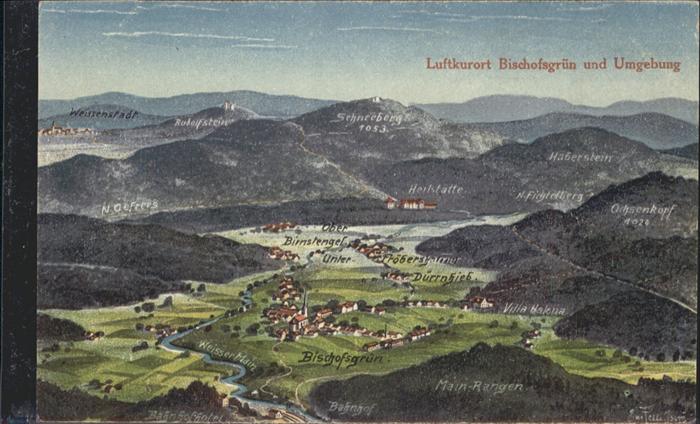 Bischofsgruen Umgebung Fliegeraufnahme