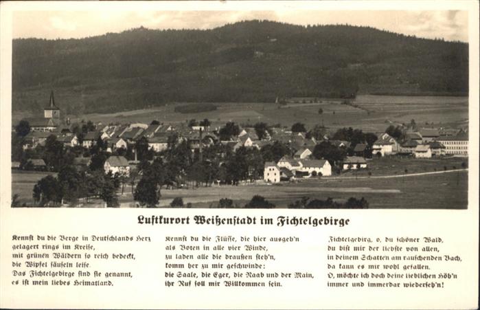 Weissenstadt Gedicht