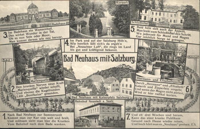 Bad Neuhaus Salzburg Badehaus Schlosshotel Kurpark