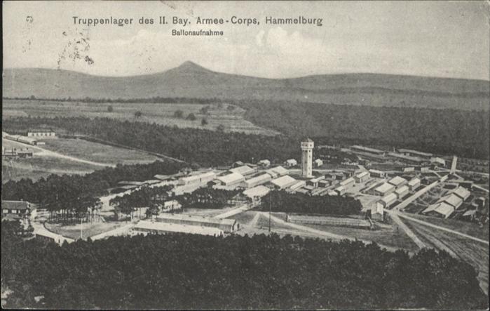 Hammelburg Truppenlager Fliegeraufnahme Ballonaufn
