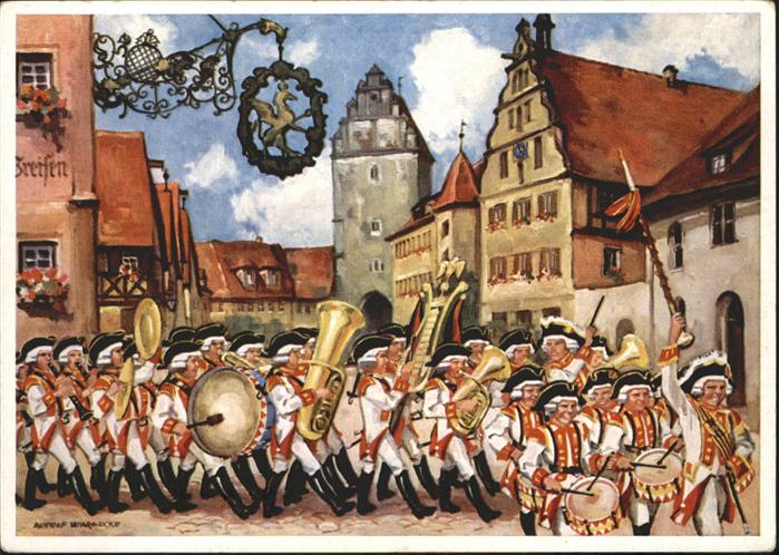 Dinkelsbuehl Künstler R. Warnecke