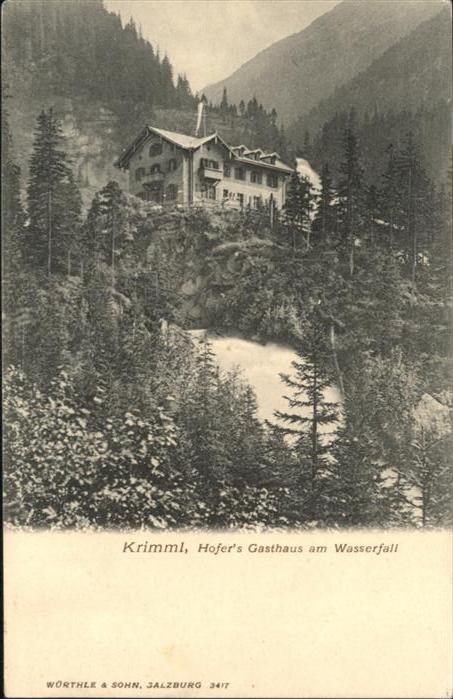 Krimml Hofers Gasthaus Wasserfall