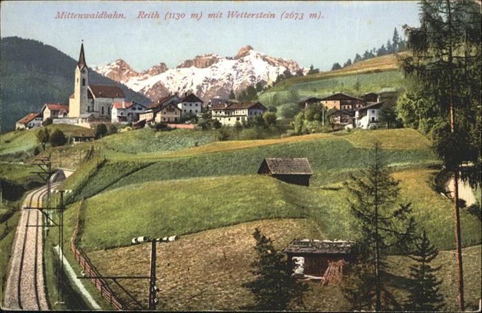 Reith Seefeld Tirol Mittenwaldbahn Wetterstein